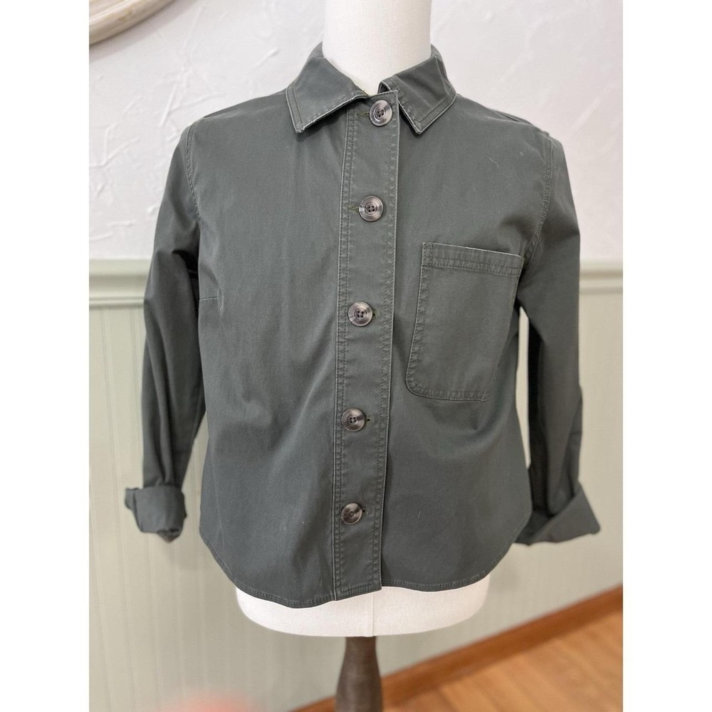 Cabi Army Green Button Up Shirt Long‎ Sleeve Size Menium